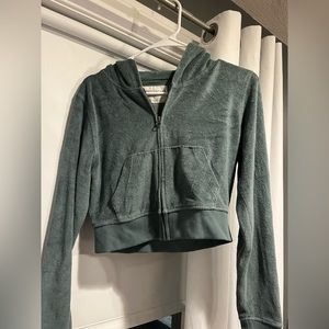 Aeropostale Cropped Zip Hoodie
